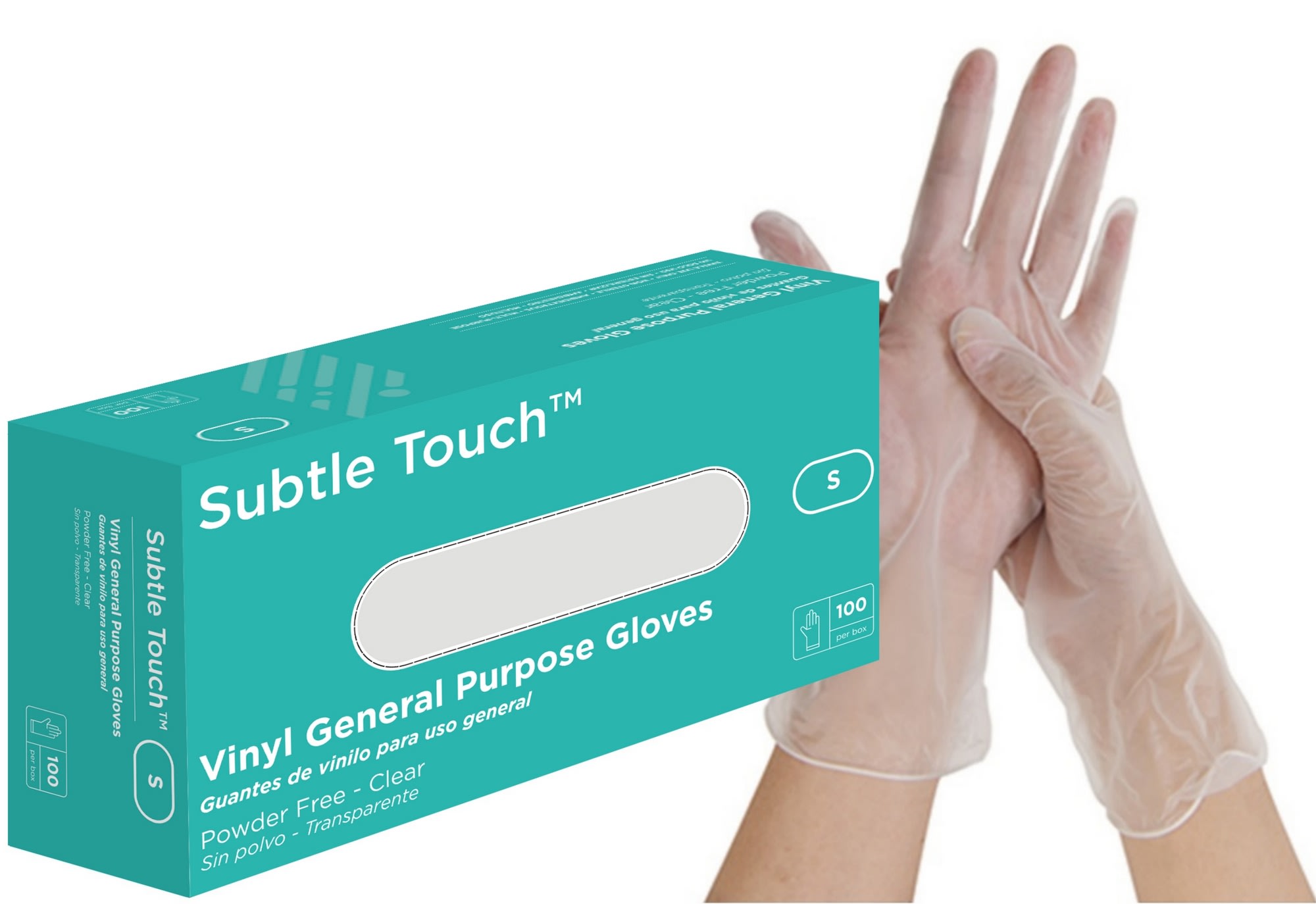 GuestSupply US | Subtle Touch Vinyl Gloves Powder Free, Clear, Small